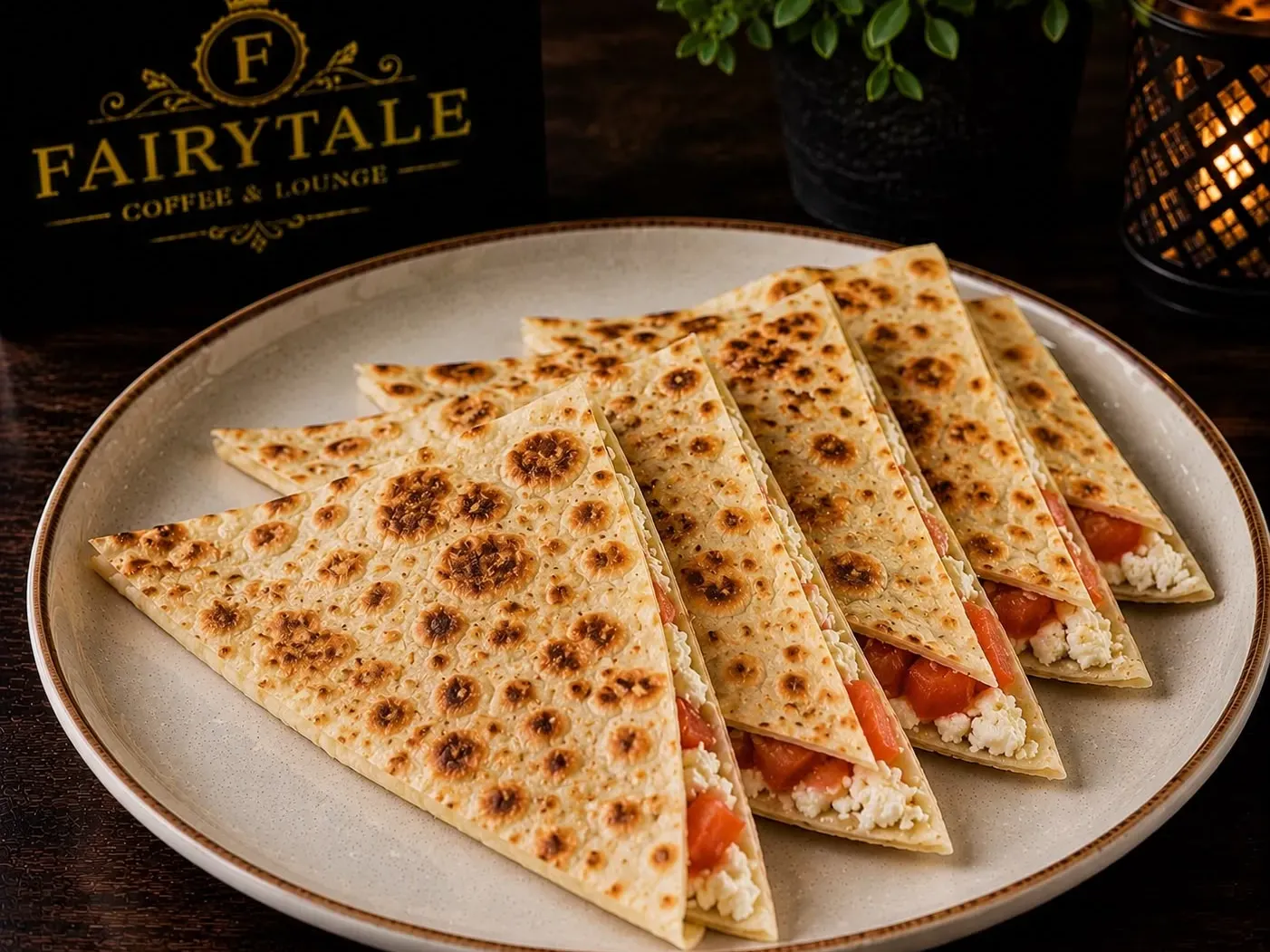 Beyaz Peynirli Domatesli Gözleme