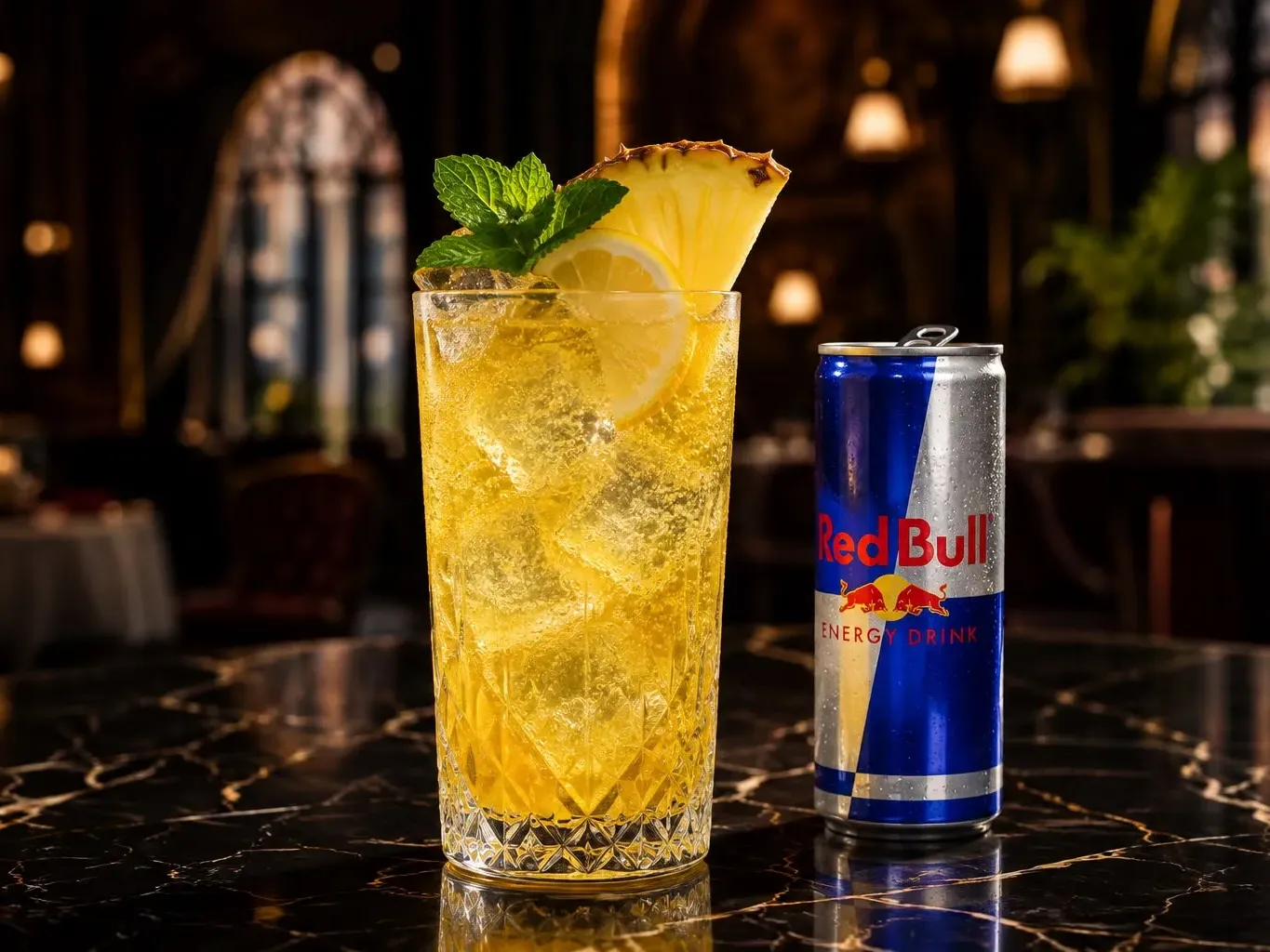 Pineapple Pop (Redbull Karışımı)