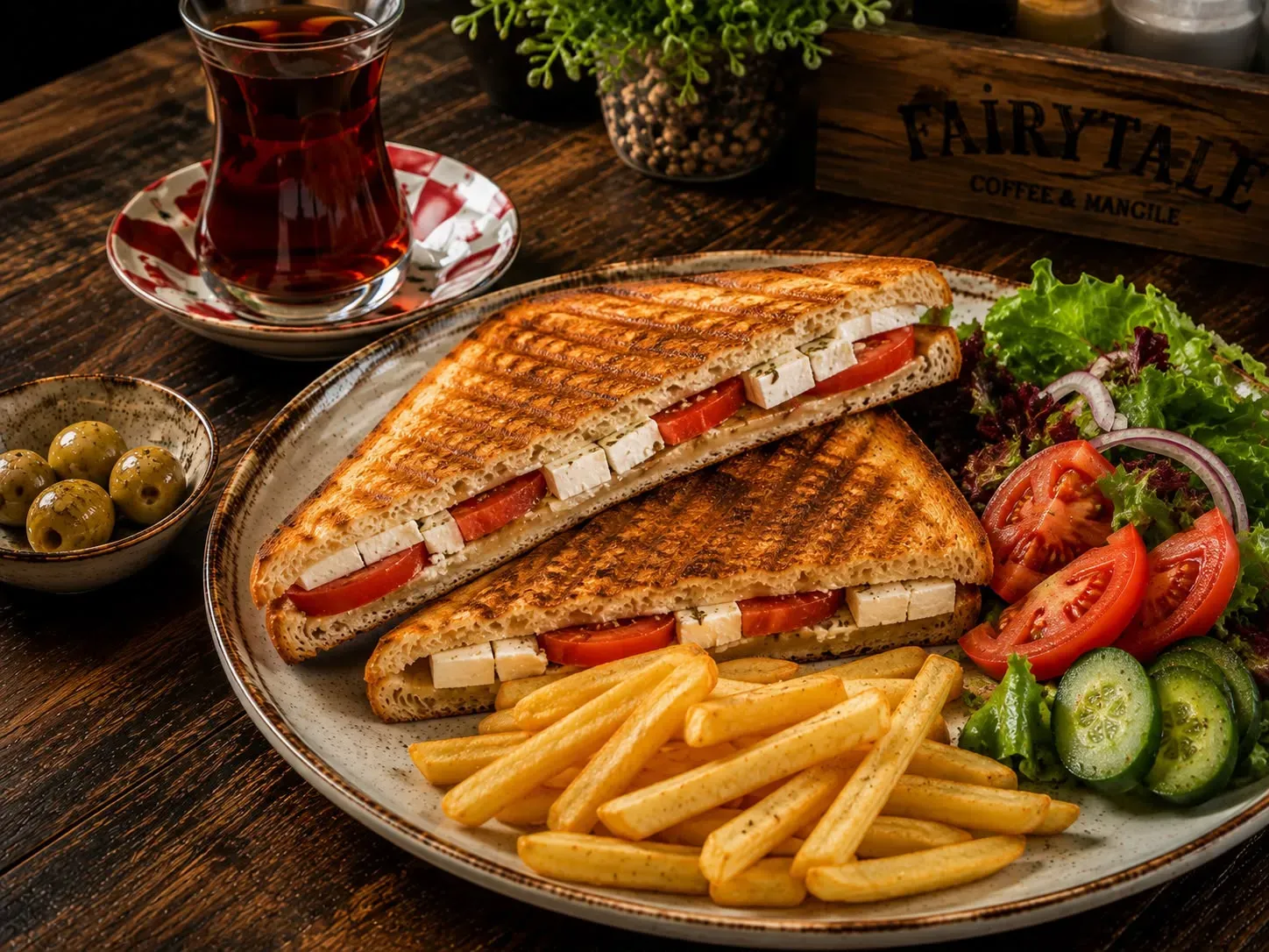 Beyaz Peynirli Domatesli T.