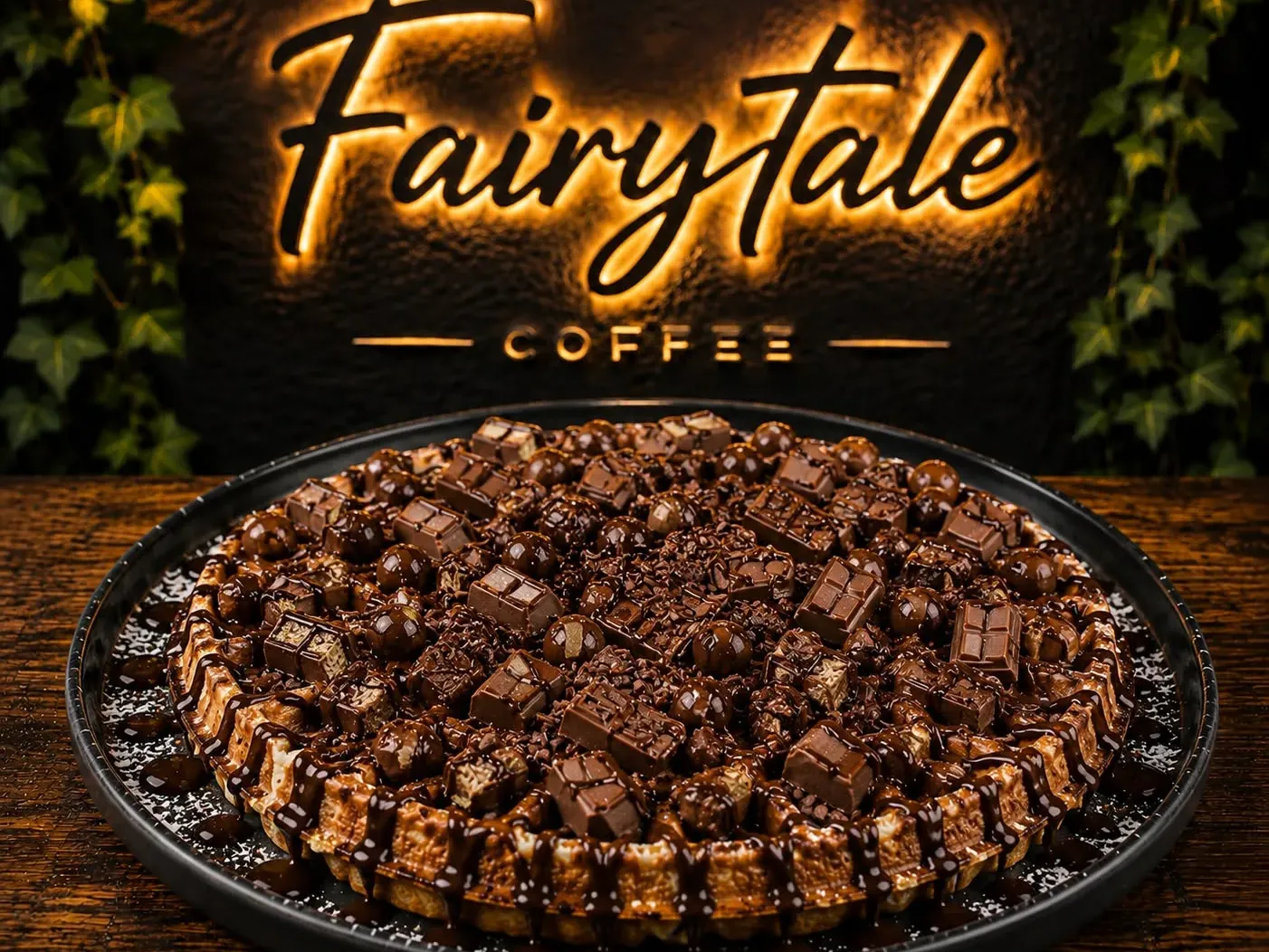 Waffle Sade Çikolatalı